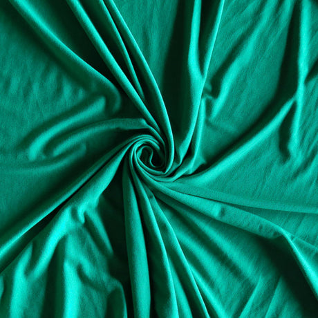 Bamboo Spandex Jersey Knit Fabric - Kelly Green