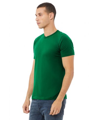Bella Canvas 3001 Airlume Combed And Ring-Spun Cotton Fabric - Kelly, Unisex Crewneck T-Shirt (1 Piece)