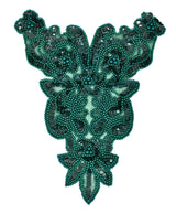 Sequins Beaded Applique 7.5 x 9.5