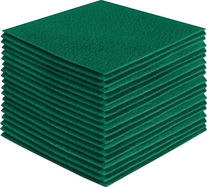 Acrylic Felt Craft Sheets Kelly Green