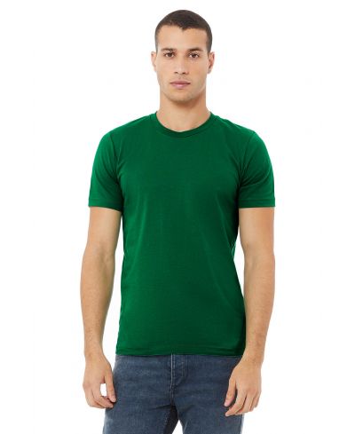 Bella Canvas 3001 Airlume Combed And Ring-Spun Cotton Fabric - Kelly, Unisex Crewneck T-Shirt (1 Piece)