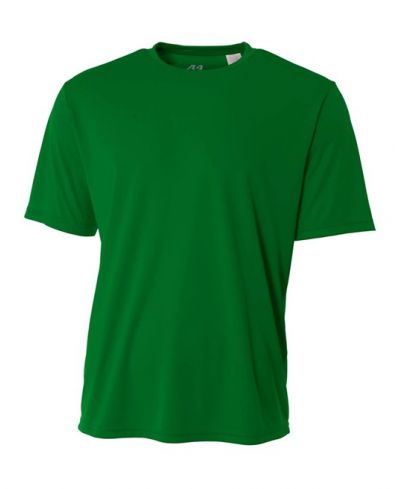 A4 NB3142 Youth Cooling Performance Crew Micro Poly Interlock Fabric - Kelly, 44+ UPF, Moisture Wicking (1 Piece)