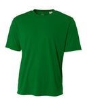 A4 NB3142 Youth Cooling Performance Crew Micro Poly Interlock Fabric - Kelly, 44+ UPF, Moisture Wicking (1 Piece)