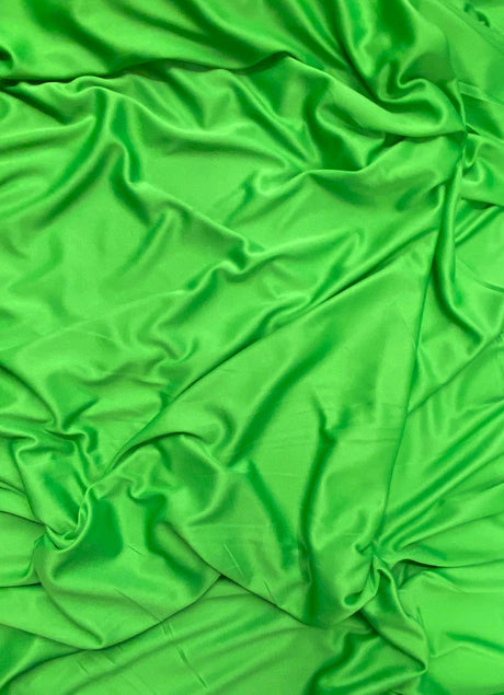 Stretch Lining Polyester Fabric - Kelly Green, Matte Soft, 60" Width (1 Yard)