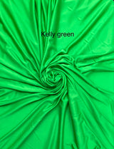 Stretch Lining Polyester Fabric - Kelly Green, Matte Soft, 60" Width (1 Yard)