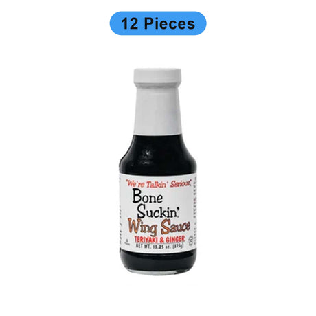 BONE SUCKIN' WING SAUCE TERIYAKI & GINGER 13.25 OZ BOTTLE