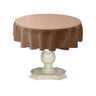 Tablecloth Dull Bridal Satin Fabric - Solid Color, 42" Round (1 Piece)
