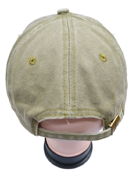 Mega Cap Cotton Twill Cap - Khaki, Low Profile, Unstructured, Six Panel (1 Cap)