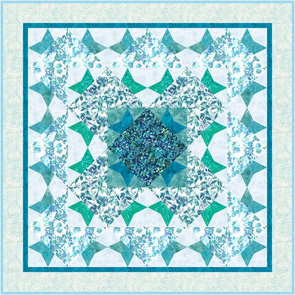 Cotton Foundation Piecing Panel Aquarius 58 x 58