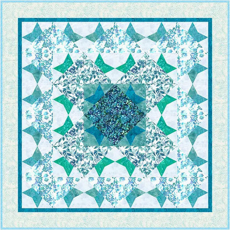 Cotton Foundation Piecing Panel Aquarius 58 x 58