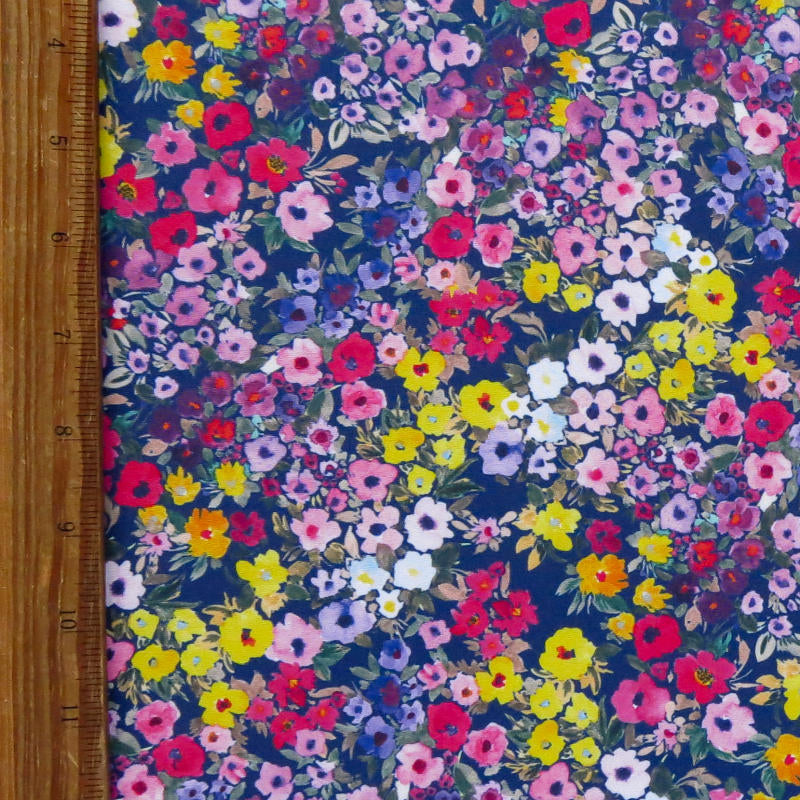 Swim Knit Poly Spandex Kimmy Spring Floral 4-Way Stretch UPF 40+