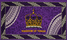 Kingdom Of Tonga Crown Polyester Fabric - Red, Blue, White, Black, Purple, 72" X 45" (1 Piece)