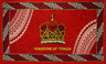 Kingdom Of Tonga Crown Sarong Polyester Fabric - Red, Blue, White, Black, Purple, 72" X 45" (1 Piece)