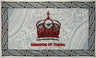 Kingdom Of Tonga Crown Sarong Polyester Fabric - Red, Blue, White, Black, Purple, 72" X 45" (1 Piece)