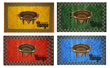 Polyester Sarong Kingdom of Tonga Kava Bowl Border
