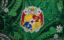 Polyester Sarong Kingdom of Tonga Seal Tiare