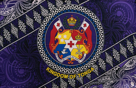 Polyester Sarong Kingdom of Tonga Seal Tribal