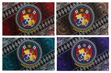 Kingdom Of Tonga Seal Tribal Polyester Fabric - Brown, Red, Purple, Teal, Tribal Pattern, 72" X 45" (1 Piece)