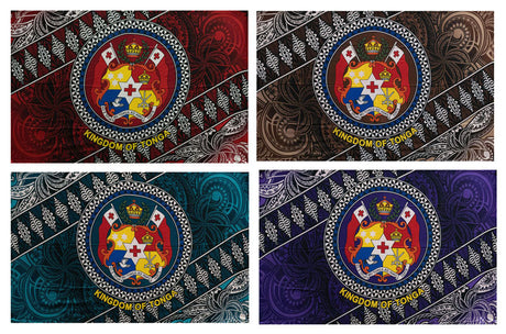 Polyester Sarong Kingdom of Tonga Seal Tribal
