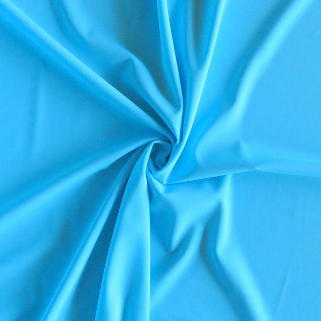 Swim Knit Nylon Spandex Azure Matte Solid 4-Way Stretch