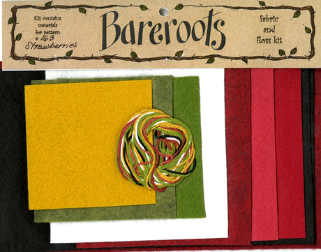 Wool Felt Strawberries Candle Mat Kit