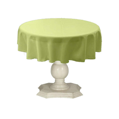Tablecloth Dull Bridal Satin Fabric - 54" Round, Color Options (1 Piece)
