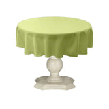 Tablecloth Dull Bridal Satin Fabric - Solid Color, 58" Round (1 Piece)
