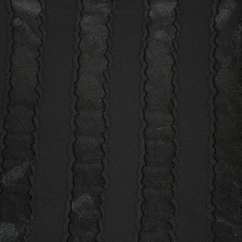 1 Yard Black Chanel Jacquard Knit Fabric for Tops Dresses and Feminine Apparel Projects 58 60 Width