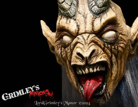 Krampus Night White Variant - Krampusnacht - Half Mask