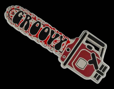 Groovy Chainsaw - Enamel Pin