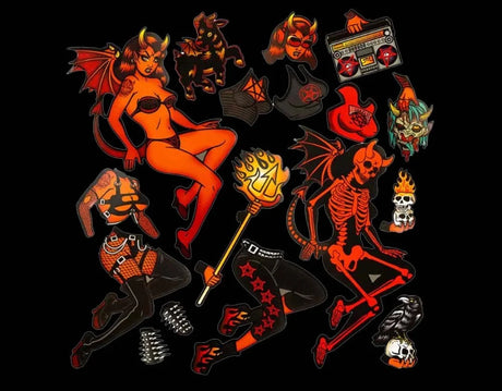 Devil Dame Dress Up - Magnet Set