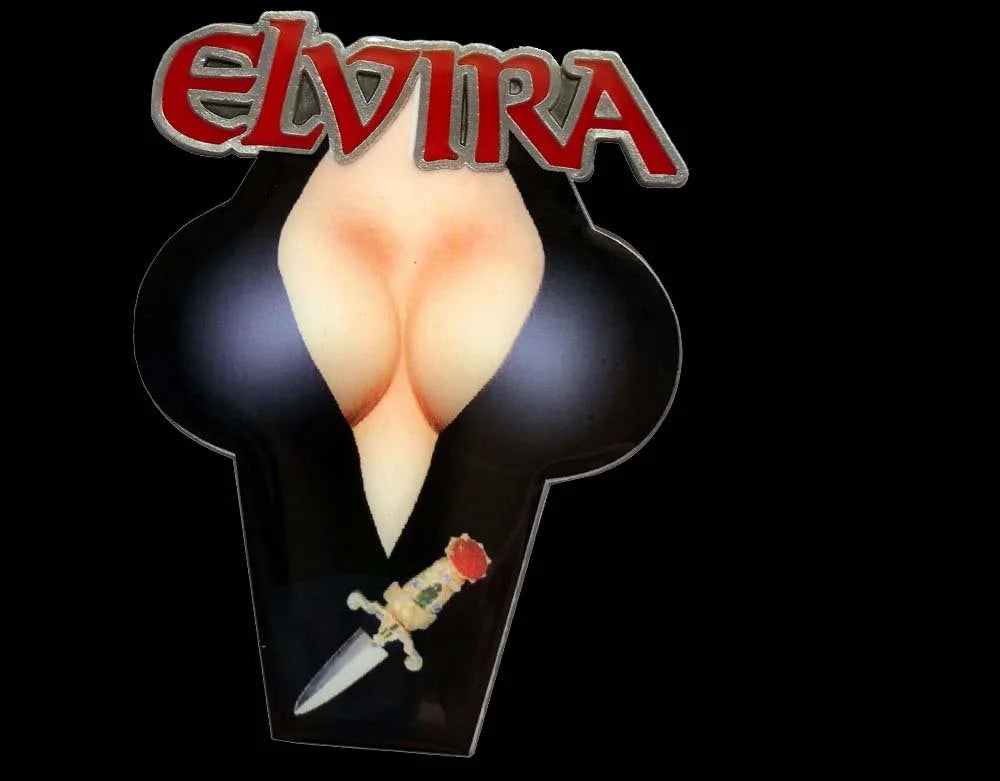 Elvira Mistress of the Dark Chest Logo Alloy Enamel Pin