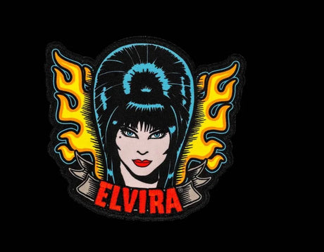 Elvira Tattoo Flames - Patch