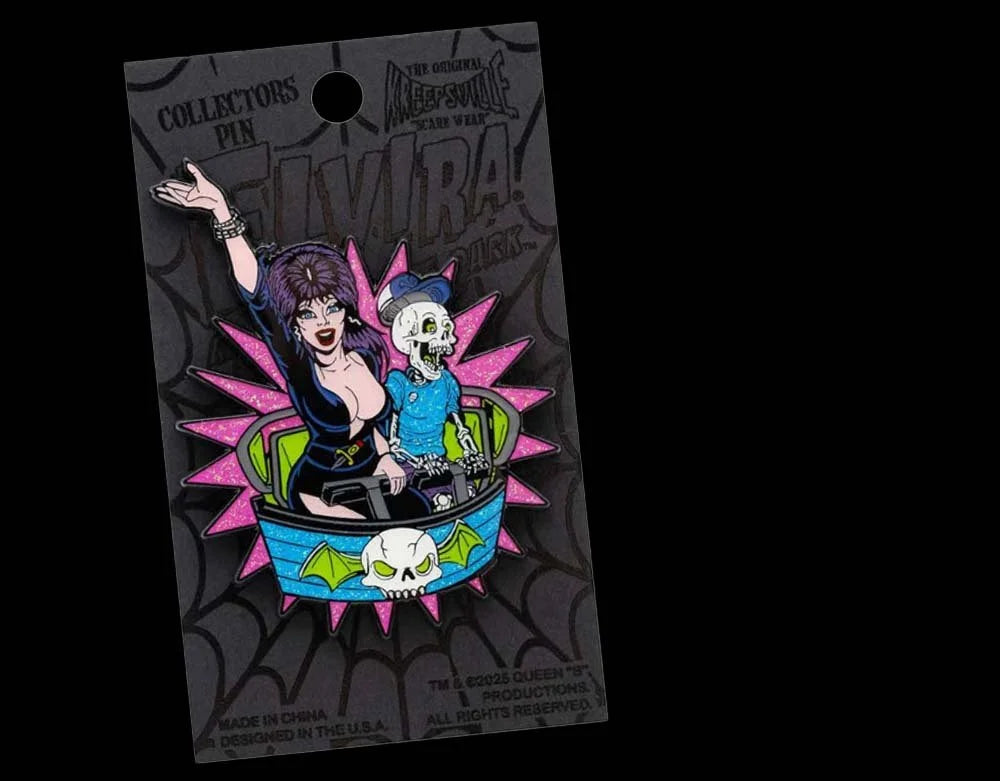 Elvira Ghostcoaster Glitter - Enamel Pin