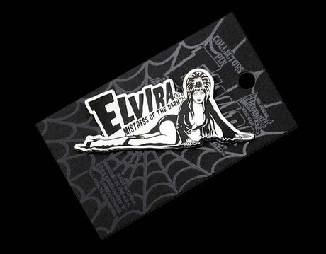 Elvira Lay Down Chrome - Enamel Pin