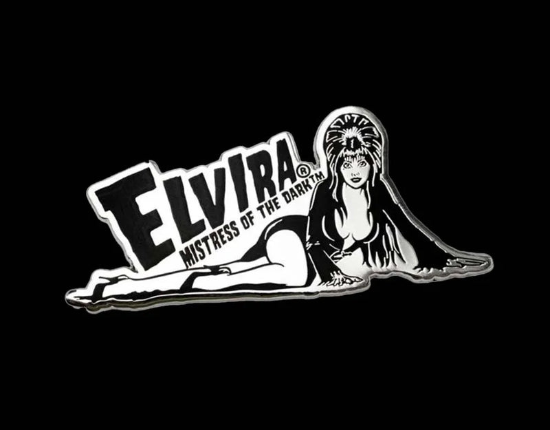Elvira Lay Down Chrome - Enamel Pin