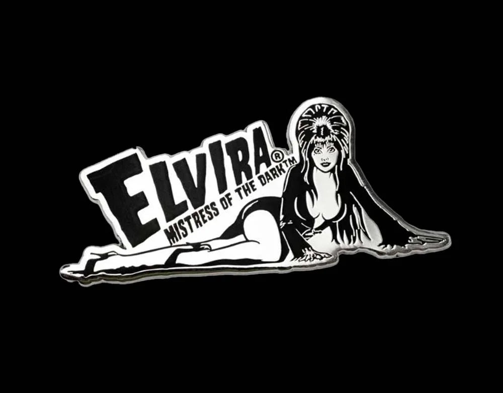 Elvira Lay Down Chrome - Enamel Pin