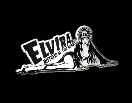 Elvira Lay Down Chrome - Enamel Pin