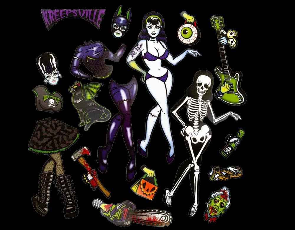 Ghoul Gal Dress Up - Magnet Set