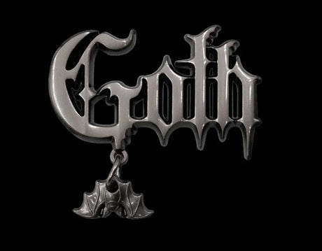 Gothic Text - Enamel Pin