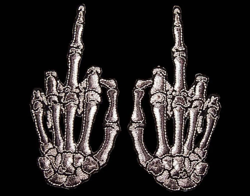 Skelli Finger Bone Salute - Patch