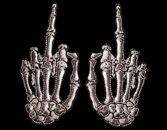 Skelli Finger Bone Salute - Patch