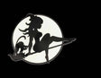 Moon Witch Glow - Glow in the Dark - Enamel Pin
