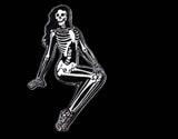 Skeleton Pin Up Girl - Glow in the Dark - Enamel Pin