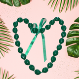 Kukui Nut Lei Necklace - Colorful Hawaiian Lei, 0.7-0.9 Lb (1 Piece)