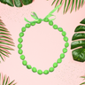 Kukui Nut Lei Necklace - Colorful Hawaiian Lei, 0.7-0.9 Lb (1 Piece)