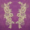 Beaded Corded Lace Applique