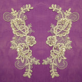 Beaded Corded Lace Applique