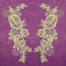 Beaded Corded Lace Applique