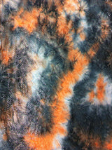Tie Dye Floral Design Polyester Spandex Fabric - Tie Dye Floral Print, 58/60" Width